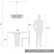 Ciara 9 Light 27 inch Matte Black Chandelier Ceiling Light